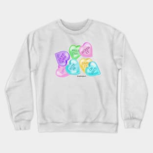 Valentines Bad Day Heart Candy Crewneck Sweatshirt